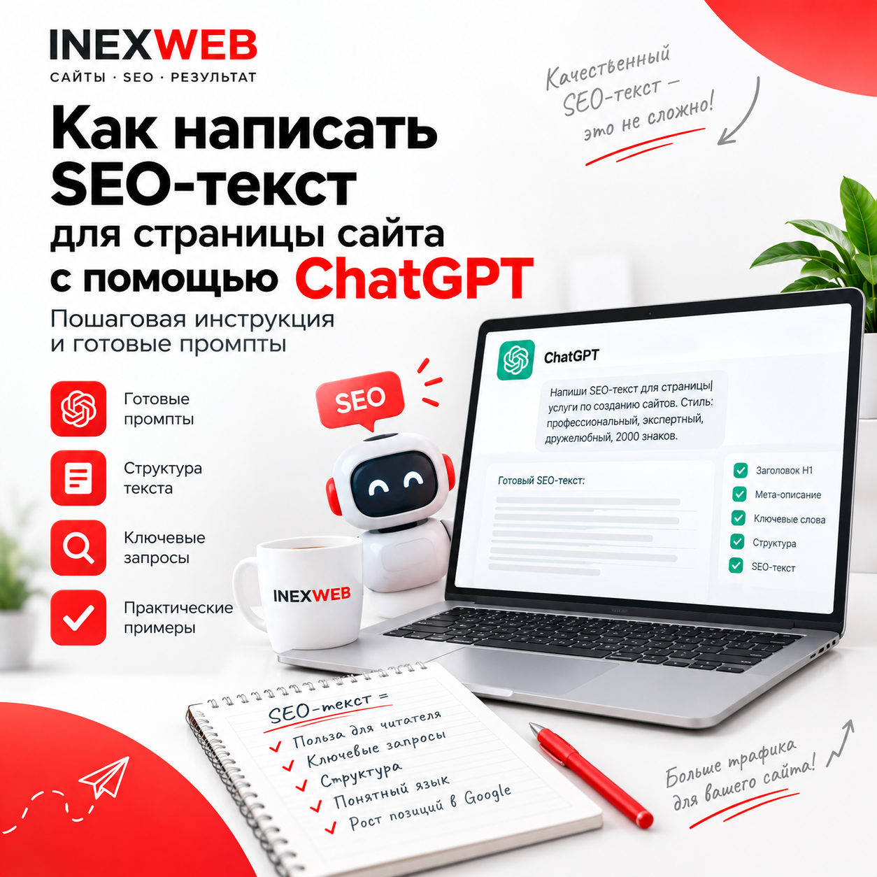 Как написать SEO-текст для сайта с помощью ChatGPT и не получить бесполезный AI-текст